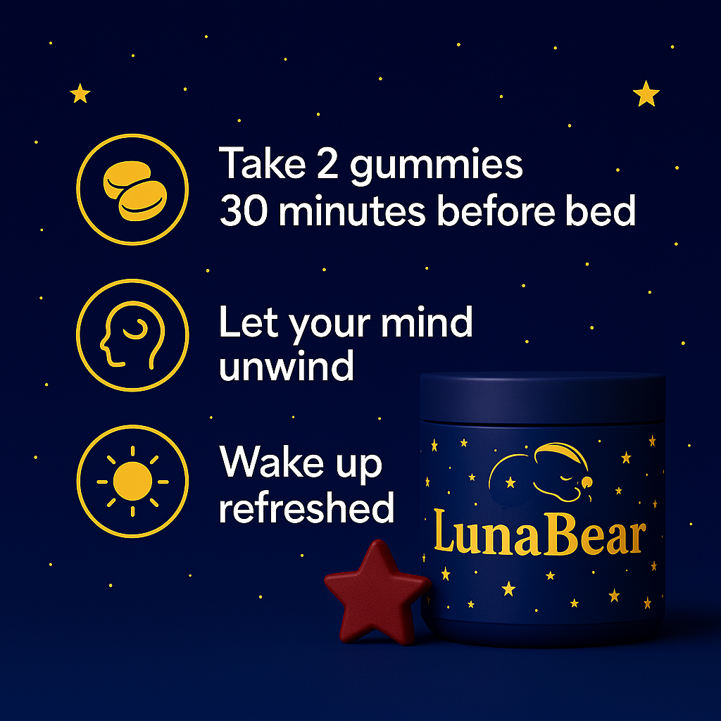 LunaBear™ Melatonin-Free Sleep Gummies